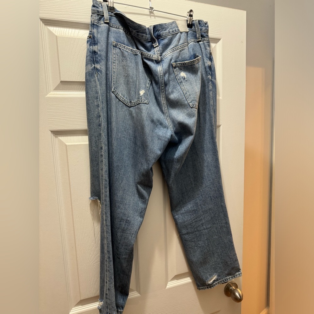 Pistola Presley '90s Roller Medium Blue High-Rise Distressed Jeans - Picture 8 of 8